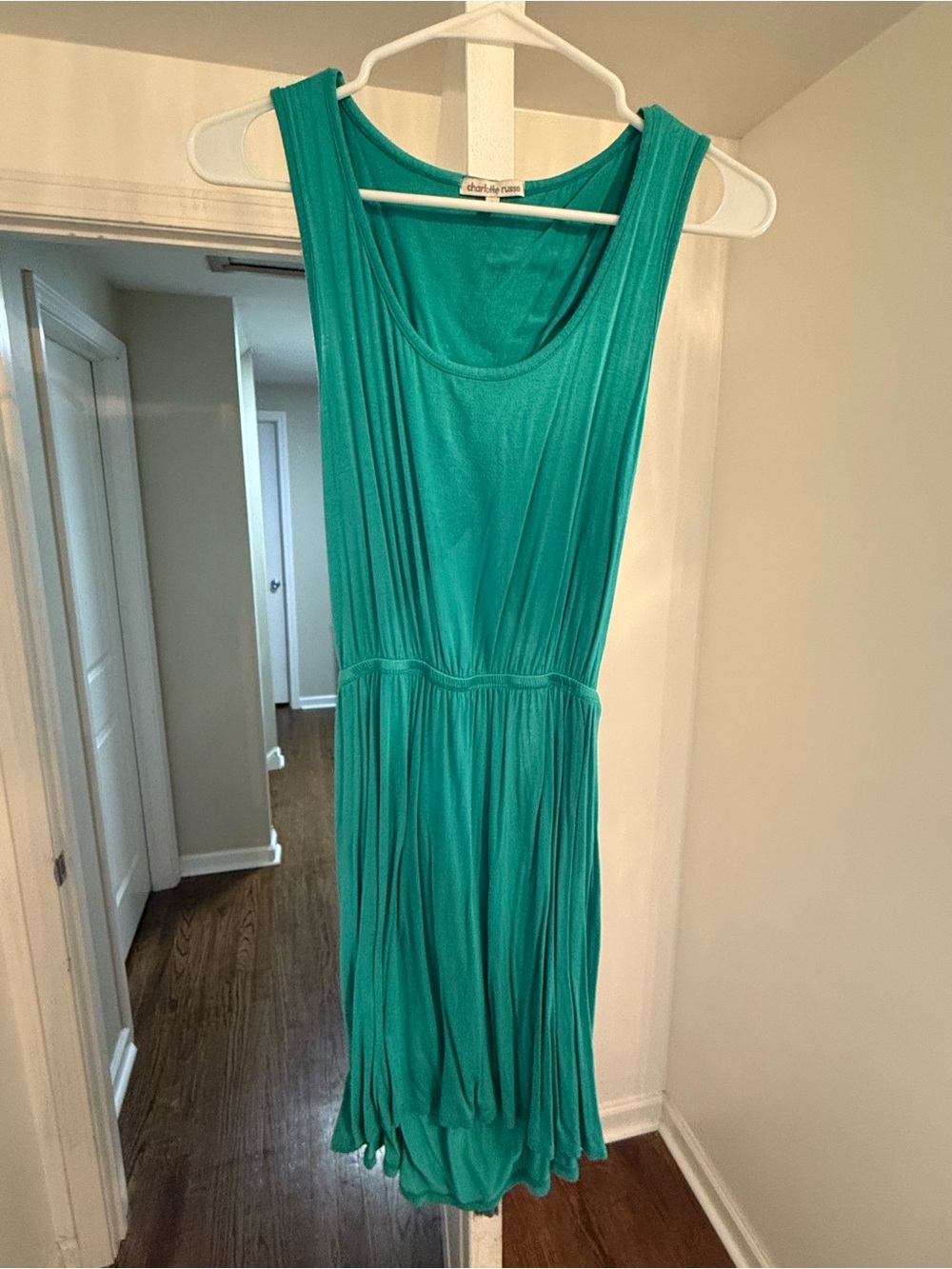 Charlotte Russe Teal Sleeveless Maxi Dress